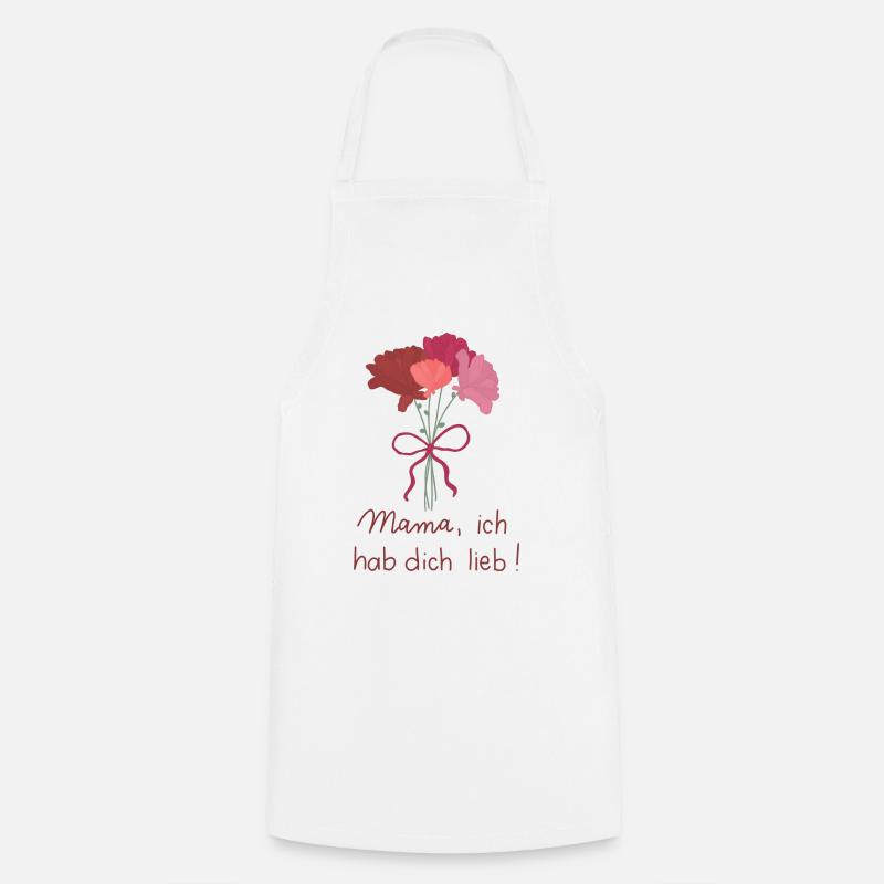 Maman, je t’aime - Tablier de cuisine - blanc