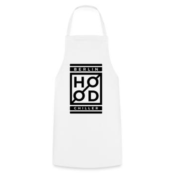 Modern Hood Chiller Berlin - Cooking Apron - white - Front - AI Model Male 185 dark (185cm)