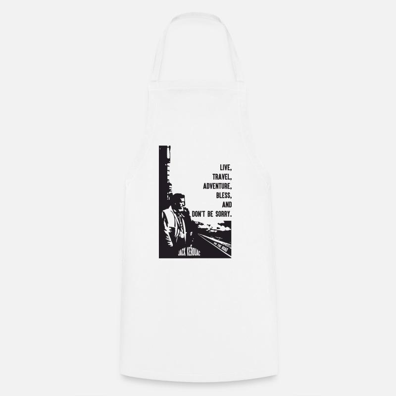 JACK KEROUAC - Tablier de cuisine - blanc