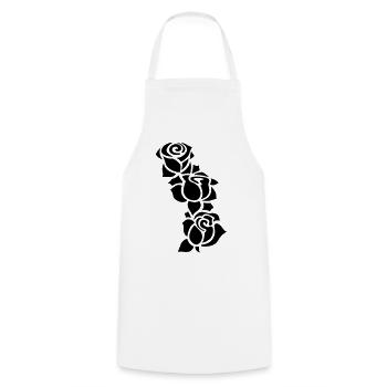 tatouage - Tablier de cuisine - blanc - Devant - AI Model Male 185 dark (185cm)