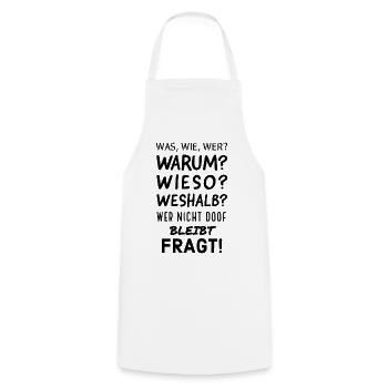 Abstrakter Farbverlauf mit geometrischen Formen - Kochschürze - Weiß - Vorne - AI Model Male 185 dark (185cm)