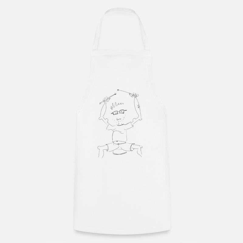 Drumnerd - Tablier de cuisine - blanc