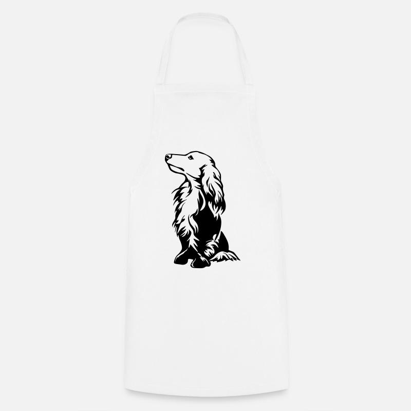 Teckels - Tablier de cuisine - blanc