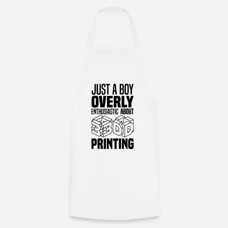 3D Printer - Cooking Apron - white