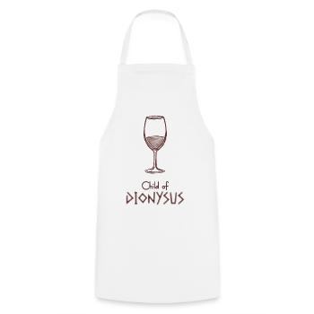 Child of Dionysus – Percy Jackson inspired design - Cooking Apron - white - Front - AI Model Male 185 dark (185cm)