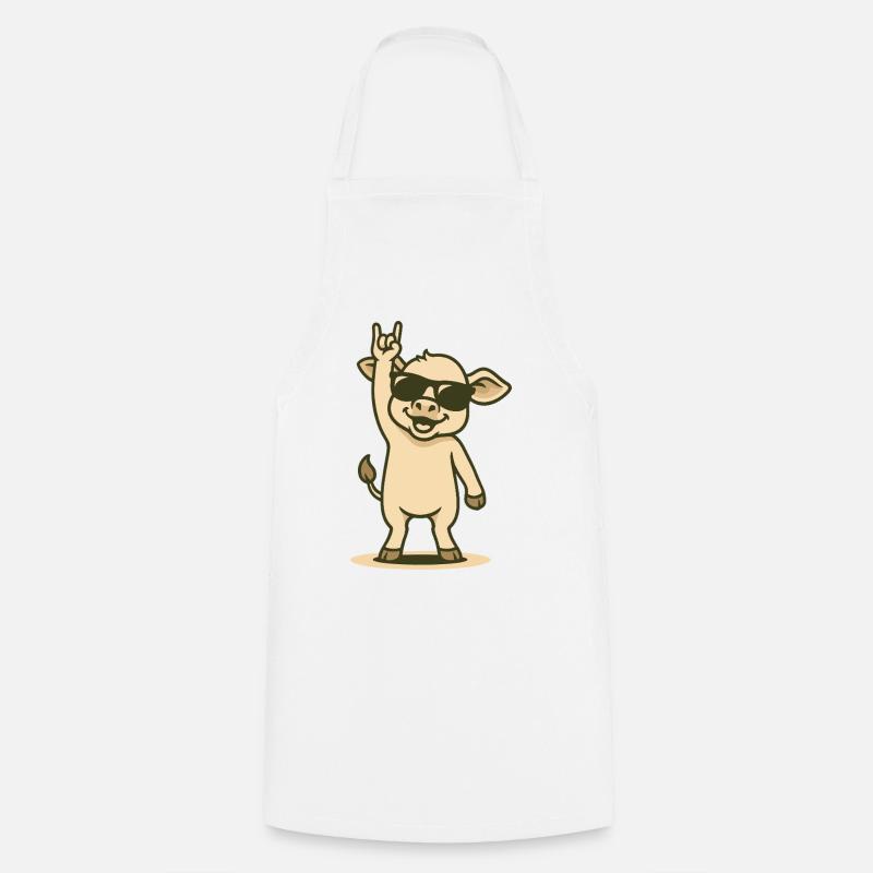 Cool calf rocks - Cooking Apron - white