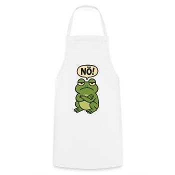Statement Nope Frog Just No - Cooking Apron - white - Front - AI Model Male 185 dark (185cm)