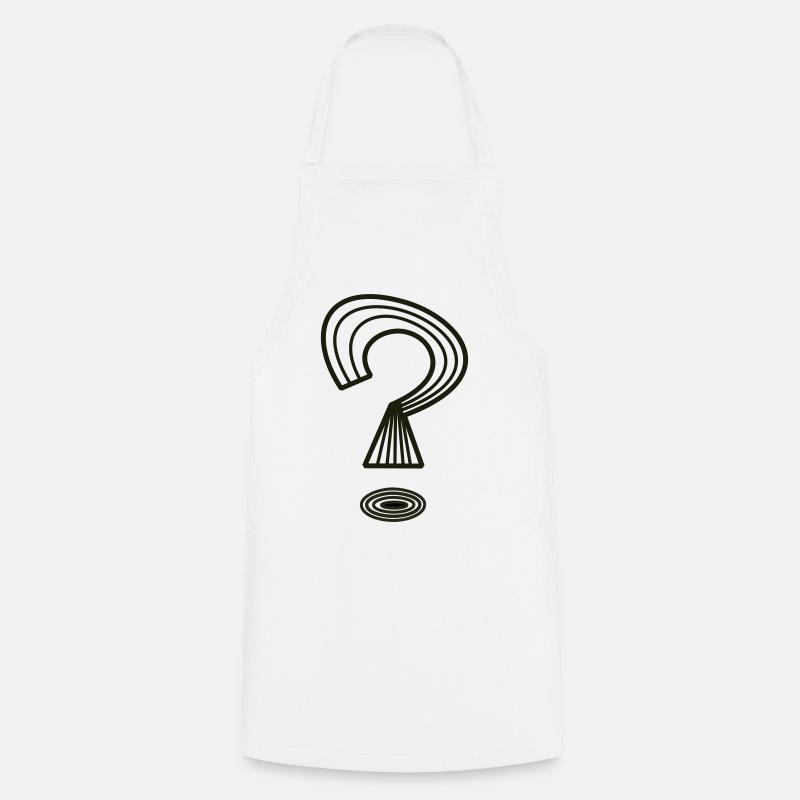 Point d’interrogation de Cean - Tablier de cuisine - blanc