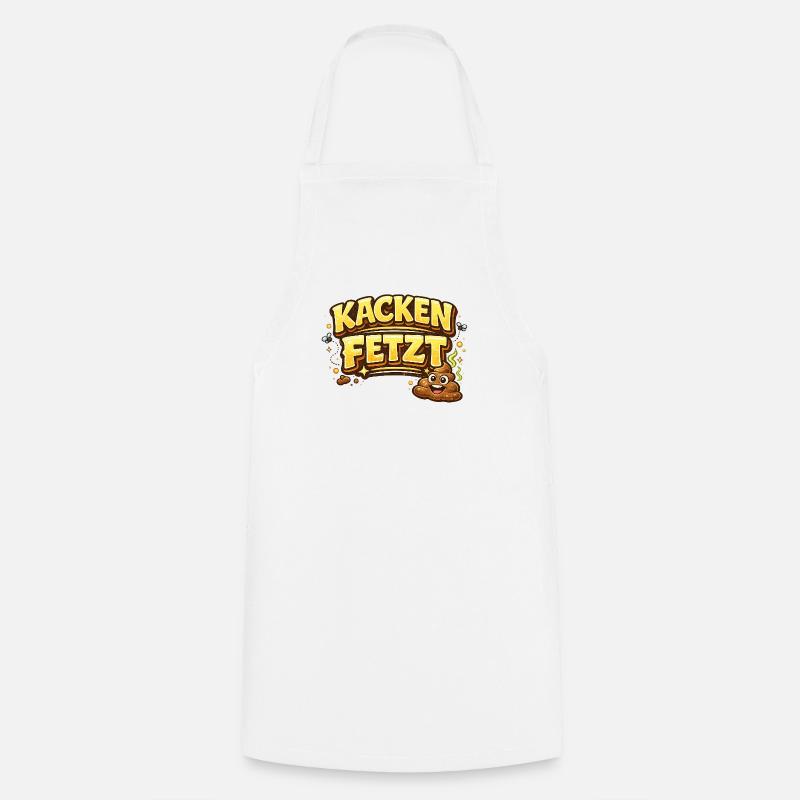 Kacken  - Kochschürze - Weiß