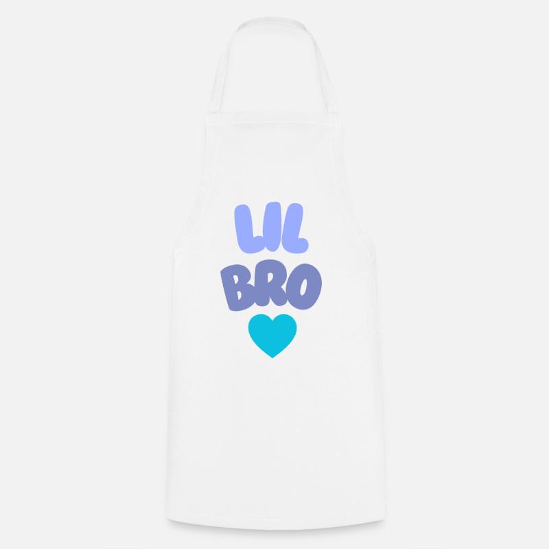 Lil Bro Love - Cooking Apron - white