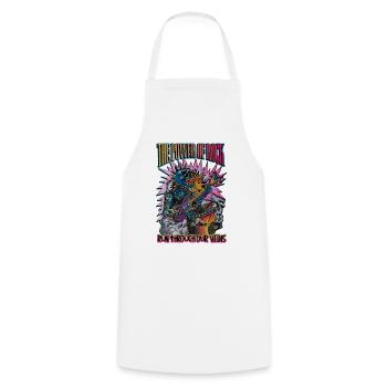 The Power of Rock - Cooking Apron - white - Front - AI Model Male 185 dark (185cm)
