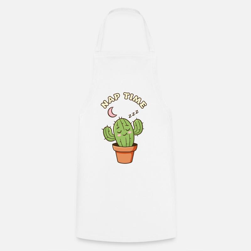 Cactus Endormi - Tablier de cuisine - blanc