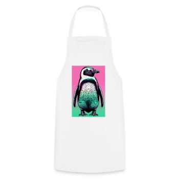 penguin - Cooking Apron - white - Front - AI Model Male 185 dark (185cm)