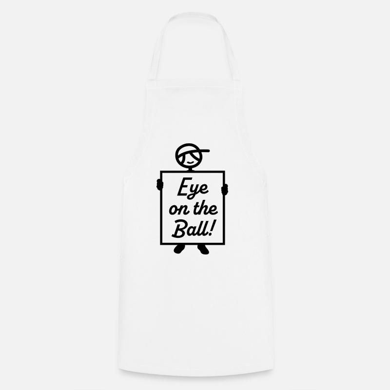 Eye on the Ball - Cooking Apron - white