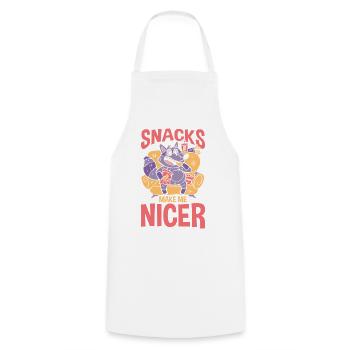 Les tacos de panda poubelle me rendent un raton laveur plus gentil - Tablier de cuisine - blanc - Devant - AI Model Male 185 dark (185cm)