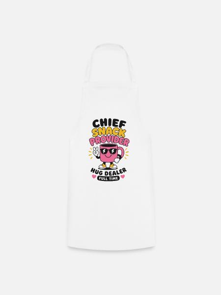 Chief Snack Provider Mom - Kochschürze - Weiß