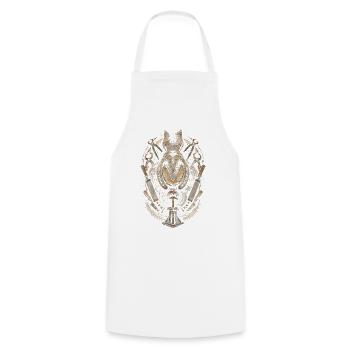 Maréchal-ferrant - Tablier de cuisine - blanc - Devant - AI Model Male 185 dark (185cm)