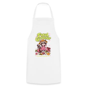 Plantes de jardinage biologique Feral Gardener - Tablier de cuisine - blanc - Devant - AI Model Male 185 dark (185cm)