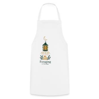 Pilze Sammeln Mondlicht Cottagecore Wald T-Shirt - Kochschürze - Weiß - Vorne - AI Model Male 185 dark (185cm)