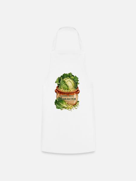 Kohl mit Charakter - Fermentation Design - Kochschürze - Weiß