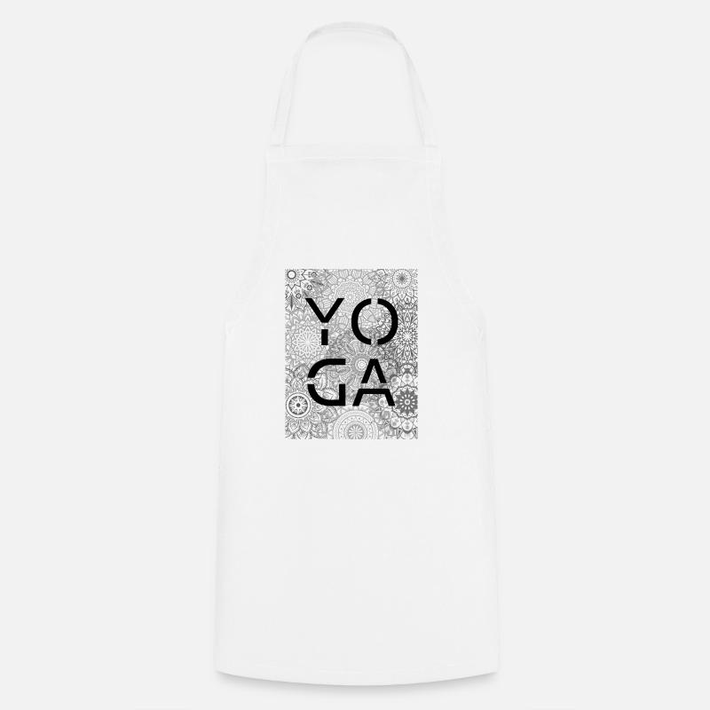 Yoga - Kochschürze - Weiß