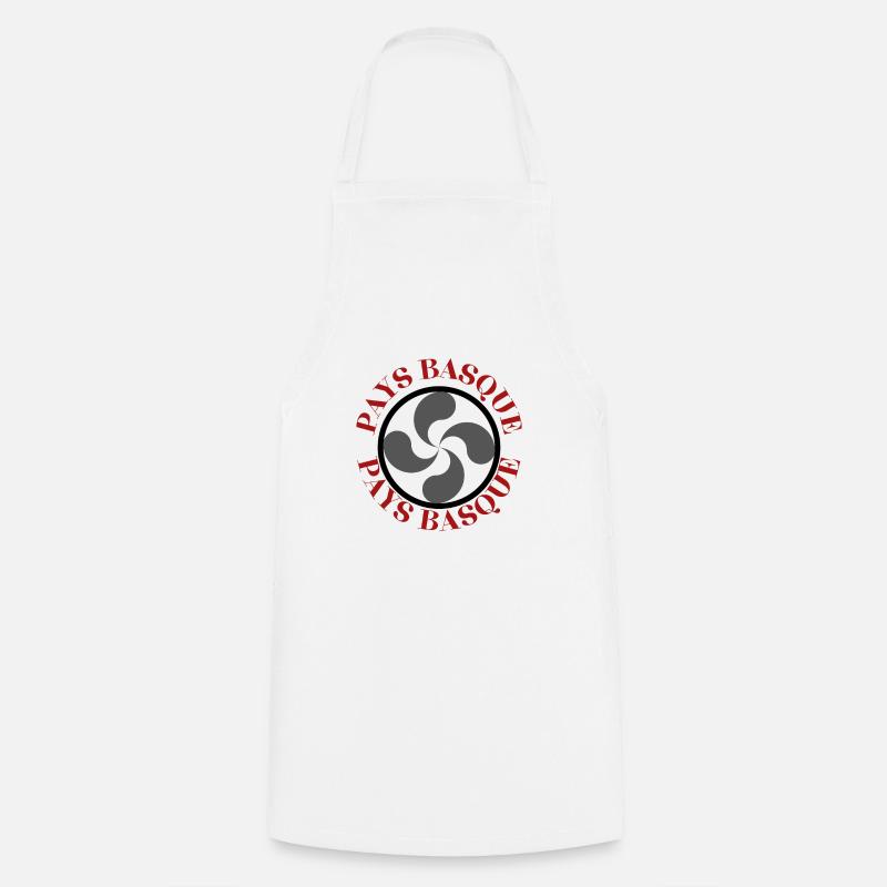 PAYS BASQUE - Tablier de cuisine - blanc