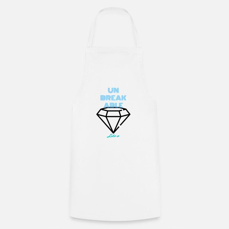 UNBREAKABLE Diamond - Kochschürze - Weiß