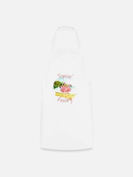 Tropical Feeling - Kochschürze - Weiß