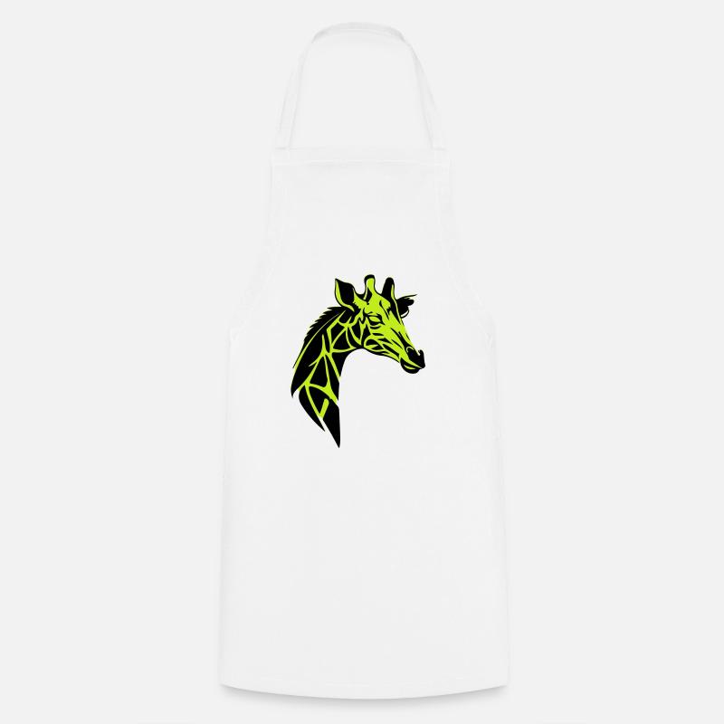 girafe - Tablier de cuisine - blanc