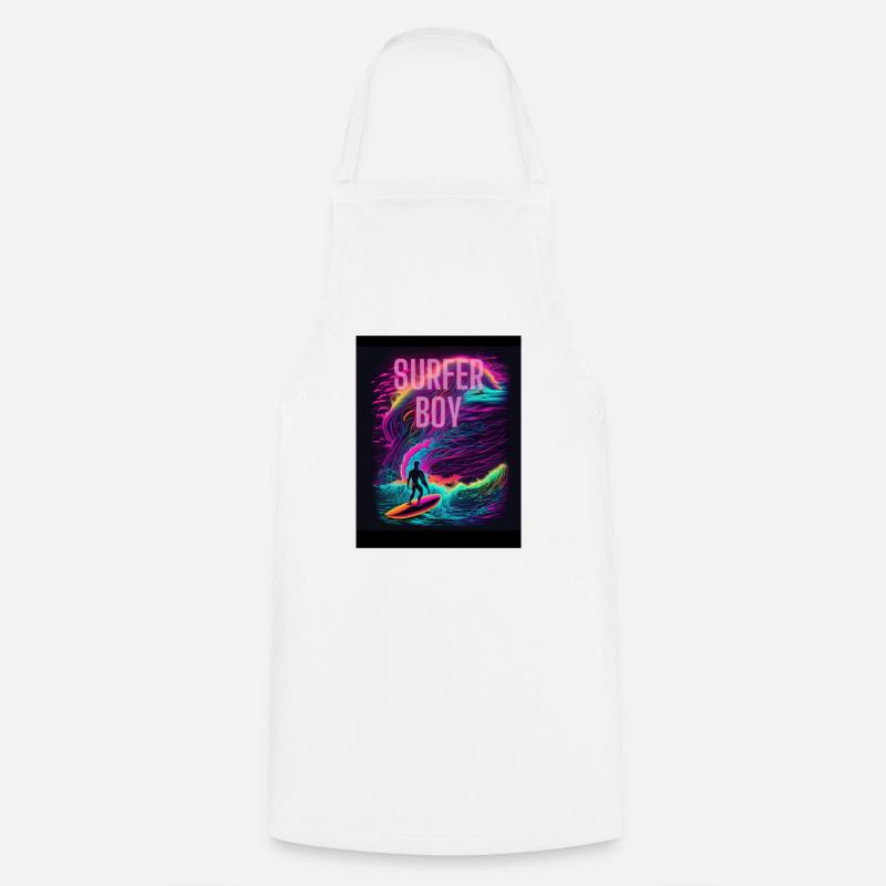Garçon surfeur - Tablier de cuisine - blanc