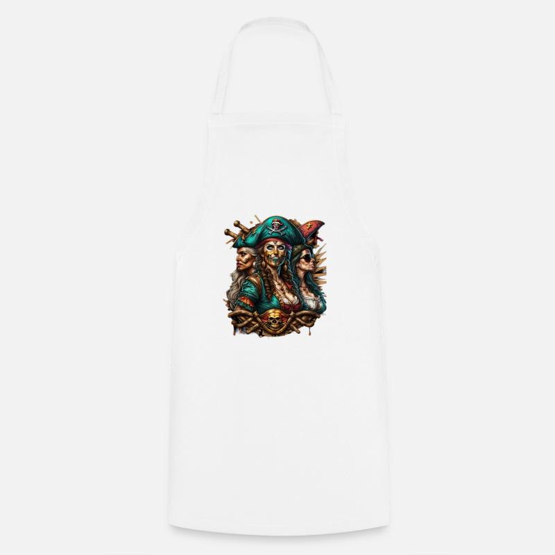 Pirates - Cooking Apron - white