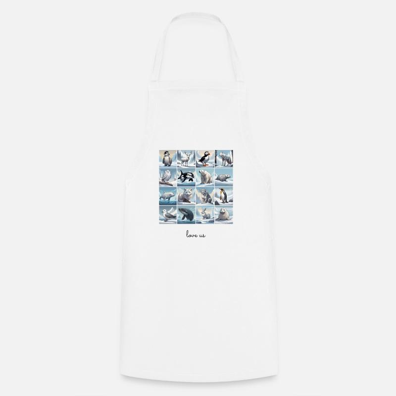 Aimez-nous Collage 5 - Tablier de cuisine - blanc