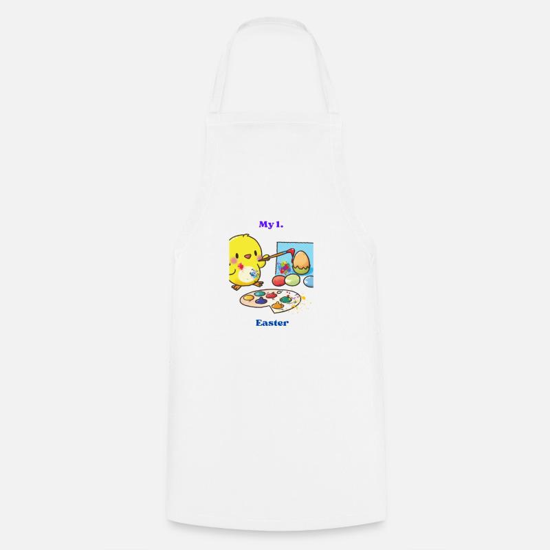 My 1st Easter - Cooking Apron - white