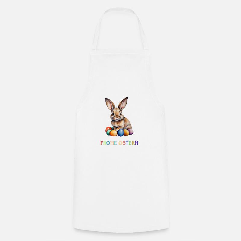 Happy Easter - Cooking Apron - white