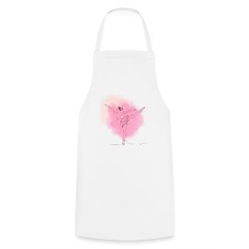 Ballerina - Cooking Apron - white - Front - AI Model Male 185 dark (185cm)