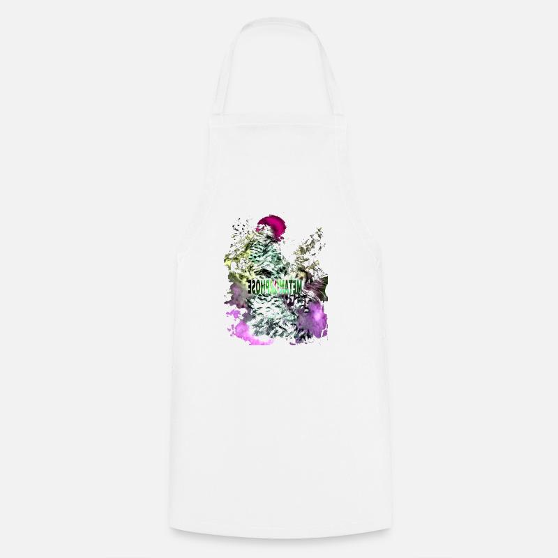 Design métamorphose violet - Tablier de cuisine - blanc