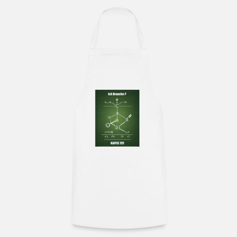 Kaffee - Kochschürze - Weiß