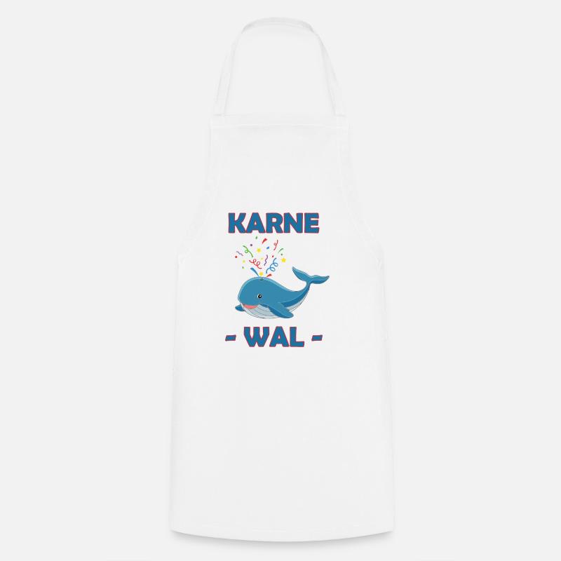 Karne Whale - Cooking Apron - white