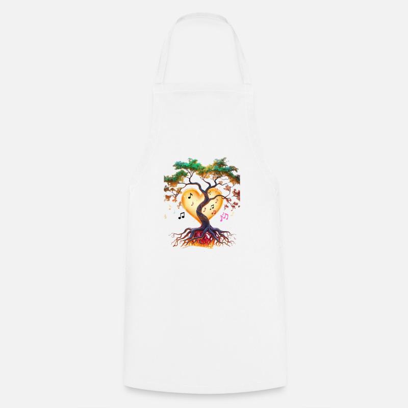 Magic Music Tree - Cooking Apron - white