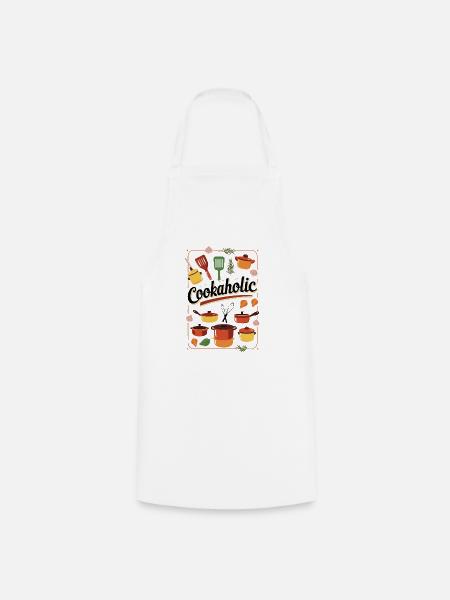 Koch kochen Essen Geschenk - Kochschürze - Weiß