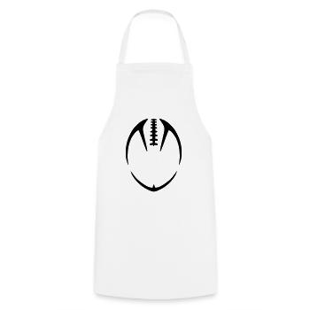 American Football Rücken - Kochschürze - Weiß - Vorne - AI Model Male 185 dark (185cm)
