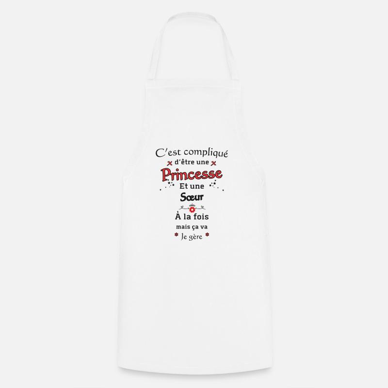 Princesse Soeur - Tablier de cuisine - blanc