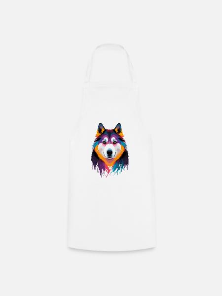 Alaskan Malamute - Kochschürze - Weiß