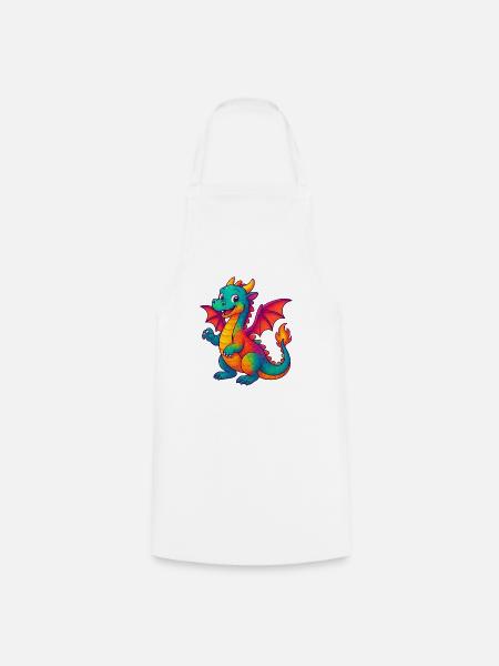 Dragonbaby - Kochschürze - Weiß
