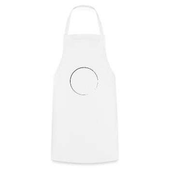 Icône en forme de cercle - Tablier de cuisine - blanc - Devant - AI Model Male 185 dark (185cm)