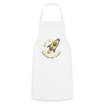 Off to Guac Space Adventure - Cooking Apron - white - Front - AI Model Male 185 dark (185cm)