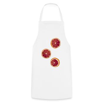 Oranges sanguines Automne Décoration Cadeau - Tablier de cuisine - blanc - Devant - AI Model Male 185 dark (185cm)
