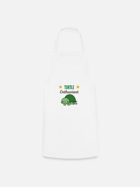 Schildkröten-Enthusiast - Kochschürze - Weiß
