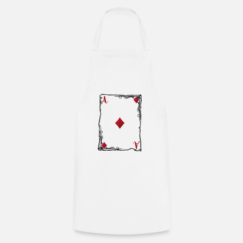 L'as de carreau. - Tablier de cuisine - blanc