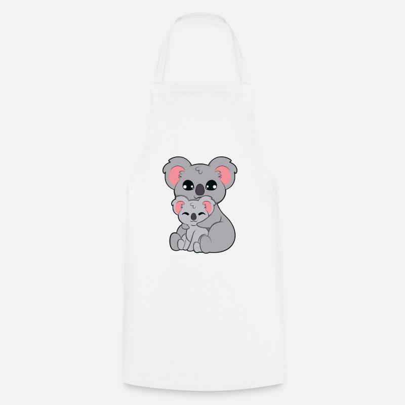Étreinte d’ours koala - Tablier de cuisine - blanc
